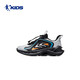 Zapatos de Jordan Boys 'Shops Soft Sole Big Children Shoes Shoes Net Net Turning Shoping - Tul Grey/Silver -37