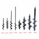 Longying ground drill supporting rechargeable electric hand drill auger drill bit garden vegetable planting flower soil drilling machine ground drilling drill bit diameter 3 cm x length 55 cm double-leaf drill bit