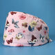 Fibra de limón hat gorro femenino hombre quirúrgico hombres algodón estampado estampado baotou trabajo oral hat chef mj12113 ajustable