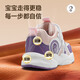 SNOOPY Snoopy children's shoes children's toddler shoes boys and girls warm baby shoes winter second cotton functional shoes 7929 pink purple 28