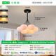Grand View Garden (DGY) Simple Living Chandelier Lámpara de dormitorio creativo Lámpara de burbujas de luna Lámpara de colgante Lámpara de dibujos animados Zhongshan Lámpara 001O 9734 Negro 7 cabeza de tres colores Bola blanca de 15 cm Modelo de bola grande