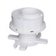 PVC pre-embedded eccentric adjustment water stop casing 110 leak-proof secondary leakage direct water processor pipe fittings with hole 75 with cover 10 cm pure national standard