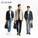 Shirt Lao Luo [Newly No. 1] Casual Suit Men's Spring and Summer New Lightweight Single West Business Format Suit 251B0S513N Navy Blue 48 170/88A