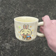 Zhewei Chiikawa Usaki Bester Freund und Freundin Schwester Hochtropfes Geburtstagsgeschenk SN4877 Jiyi essen Lollipop 420 ml Tasse + Milchballlöffel + Cover + Schaumstoffboxverpackung