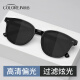colore.in sunglasses women's ultraviolet-proof high-end small face gm polarized sunglasses outdoor travel sun protection driving glasses black frame classic gray