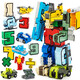 Nouvelle lettre de transformation de lettre Toy Dinosaur Combination Boy Child's Digital Robot 6 ans Génération King Kong Team 2801 (0-9) 10 Numéro + 5 symboles (boîte de couleur)