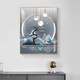 
Shunjixiangli light luxury meter box decoration painting vertical version without punching modern simple restaurant cover switch box hanging painting living room mural JD12049 Fulu Xiangsui 50*70cm (blocking 40*60) hydraulic black frame