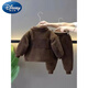 Disney (Disney) boys' winter suit, new velvet and thickened, two sets of cool and handsome baby winter cotton jacket, cotton trousers, jacket, fashionable ginger suit 90