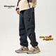
MMOPTOP American work pants men's spring and summer thin functional wind-beamed feet sports and casual trousers gray L