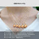 Nan Xi Diamond Intense Gold 18K Gold South Sea Gold Bead Pearl Pendant Single Queen Seawater Pearl Necklace Gift S Grade/Selected Almost Flawless 12-13mm+18k Gold Chain