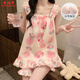 Xiangyaxin-Pyjamas mit Brustpolster für Frauen im Sommertag Student Hosentender Kurzfilme Süßes und niedliches, farbiges Mädchen Dünne Heimkleidung Set 9906 Schwarzer Plaid XL 115-125jin [Jin ist 0,5 kg]