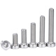 HETHDIGG JG-691 304 Vis hexagone à tête mince en acier inoxydable Boulon de tête cylindrique Din7984 M6 * 20 (50 pièces)
