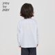 Jnby von Jnby Jiangnan Stoff Kinderkleidung Herbst Herbst Langarm Baumwollhemd süßes Konzertmuster Jungen und Mädchen Kinder 1N7212640 983 Blaue schwarze Streifen/Gitter 120 cm