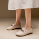 
Kanglibi genuine leather soft sole mother shoes single shoes middle-aged and old comfortable and not tired leather shoes middle-aged and old young and non-slip women's shoes spring and autumn style 672 single shoes off white purchase order early delivery 39