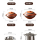 Tao Fuqi ceramic steam pot household steam pot chicken night sweat chicken pot steam soup pot special bottom pot electric steamer induction cooker Huangzhu steam pot 2700 ml + smart pot + steaming plate