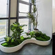 
Customized outdoor gardening stainless steel flower box exterior flower bed special curved balcony planting box iron flower pot flower slot J customization contact customer service