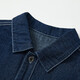 
ASK JUNIOR Boys Jacket 2025 Autumn Medium-Large Children's Denim Jacket Children's Contrast Coat Jacket Trend Blue 150