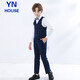 Yinuofang Children's Suit's Boys Vest Suit 1er Juin Performance Suit Boys Host Host Host Flower Girl Catwalk Costume