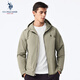 U.S. POLO ASSN. Jacket men's spring and autumn hooded casual jacket men's high-end outdoor windproof and waterproof sports top