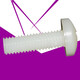 Round cross M2-M12 nylon screw PA66 plastic screw disc head screw M6*12200 pieces