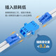HAILE海乐 光纤适配器电信级LC-LC双工耦合器 LC法兰盘光纤对接头延长器光纤转接头 1个装 LC-2S-1