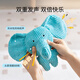 Hippidog dog toys sound bite-resistant self-pleasure relief artifact teeth grinding energy consumption small and medium-sized dog puppy pet supplies sky blue suitable for small dogs blue elephant plush sound toy