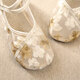 Juan's silk summer old Beijing cloth shoes ethnic style embroidered shoes ancient style mesh breathable Hanfu shoes women's embroidered low-heeled cheongsam shoes white 36