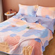 Boyang Baby Children's Quilt Full Cotton Embroidered Summer Quilt Net Weight About 2-3 Jin [Jin equals 0.5 kg] Orange Fantasy 150*210cm