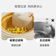 Hao'e infant and children's constant temperature supplementary food bowl, baby 1-3-6 years old ppsu water insulating suction cup steaming and cooking tableware, water insulating constant temperature-PPSU inner liner anti-scalding* straw filter
