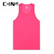 C-in2 Frühlings- und Sommer Neues Produkt Herrenweste dünne weiche Sportfitness Schweiß-absorbierende untere ärmellose T-Shirt Männer 1006GH Rose Rot 673 s