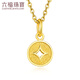 Lukfook Jewelry Pure Gold Copper Coin Gold Pendant Gold Jewelry Pendant Without Necklace Price L01GTBP0010 0.74g (including labor cost 70 yuan)