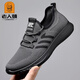 
Old man's head mesh shoes men's breathable flying mesh shoes 2025 spring and summer new outdoor travel shoes soft thick sole dad's shoes non-slip 15619 gray 40