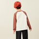 Mini Bala mini parent-child cotton raglan sleeve T-shirt for boys and girls, family of three tops