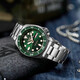 Seiko (SEIKO) No. 5 series men's Japanese and Korean watch Green Submariner 100m waterproof mechanical watch Valentine's Day gift SRPD63K1