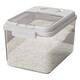 YOUQIN rice bucket sealed household insect-proof and moisture-proof rice box 2024 new rice storage box rice cylinder flour storage tank magnetic opening lid rice bucket-20Jin Jin equals 0.5 kg (comes with measuring cup