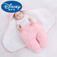 Disney (Disney) baby blanket newborn autumn and winter thickened blanket newborn baby anti-jump swaddle 0-3-6 months supplies blue-round legs Shu velvet size 6 suitable for 0-3 months