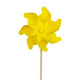 Hi (haizou) Traditional wooden pole colorful windmill outdoor decoration sunflower double-decker windmill children's toy street stall large windmill colorful windmill 18cm with 40cm wooden pole