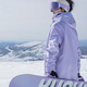 Kufeng 2024 new ski suit for men and women, outdoor waterproof single and double plate warm workwear, outdoor couple style snow suit, Aurora Purple Suit S