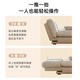 Churong Technology Velvet Cloud Sofa Dual-Purpose Foldable Lazy Fabric Sofa Bed S306 Cat Claw Leather Gray 1.8 Meters