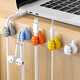 Youqin Ladekabel Daten Kabelprozessor Netzwerkkabelleitungseinfügungskabel Artefakt Traaceless selbst kleber Clip-Draht-Speicher-Lagebereich gemischte Farbe Daumen-10-Packs