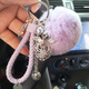 Mu Mingerlai Mädchen Herz Key Chain Kreative Schlüsselkette Frauen Otter Rabbit Hair Ball Plüsch Anhänger Auto Schlüsselkette Mädchen Pack Pendell