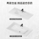 海松达不锈钢浴室柜组合陶瓷一体110cm洗手盆120大户型卫生间洗脸盆柜 奶咖12048cm柜圆弧盆+美妆镜柜