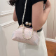 BULANNU New Chinese Bag Women's 2024 New versatile pearl chain crossbody bag Chinese style cheongsam Hanfu bag shell bag blue large size