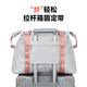 MOONMIX travel bag women's short-distance travel large capacity luggage bag dry and wet separation sports fitness bag portable swimming bag gray standard size
