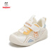Babudou (BOBDOG) toddler shoes for babies, boys and girls, 1-3 years old 2 summer breathable single mesh front functional shoes anti-slip soft sole b223 beige [single mesh hollow] 19 size inside length 13.8cm