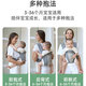 COOKSS婴儿背带抱娃神器婴儿双肩前抱式宝宝大童0-3岁简易纯棉防晒透气 卡斯灰可拆式护头