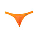 Captain Fearless Low Waist Sexy Stretch Tight Bottoming T Briefs Men's Mesh Breathable Slightly Transparent U Protruding Bag Thong Orange L