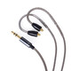 Earmax 适用MMCX舒尔SE215PRO SE425 SE535 SE846 E5000镀银耳机线 灰色弯插带挂 线控版