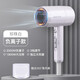 AUX Hair Dryer Home Negative Ions Will Not Damage Hair 1800W High Power High Wind Hair Dryer for Dormitory Mini Small Portable Hot and Cold Wind Hair Dryer Gift Pearl White (Blue Light + Negative Ion Dual Hair Care)