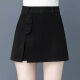 Mingzheng trousers and skirts for women in autumn and winter 2024 new high-waist shorts loose on the outside, wearing fake two-piece autumn and winter slimming fashionable skirts, khaki 7027 XL 115-125Jin [Jin equals 0.5 kg]
